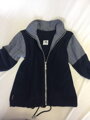 Propínací fleece modrá mikina s kostkou 140