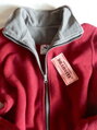 Mikina dívčí dorostenecká  vínová fleece  na zip 140,146,152