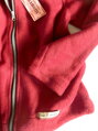 Mikina dívčí dorostenecká  vínová fleece  na zip 140,146,152