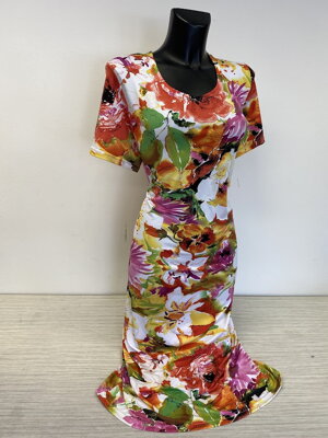 Pestrobarevné květované šaty KLÁZA 