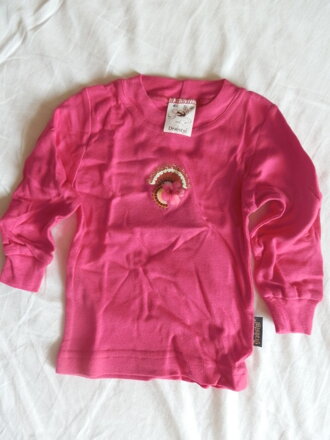 Růžové dívčí tričko 110-134