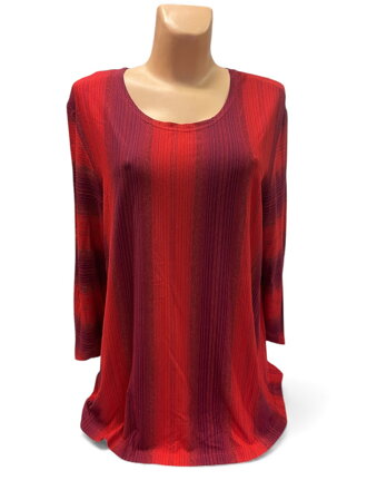 Červená halenka FOLA 38,50,52,54