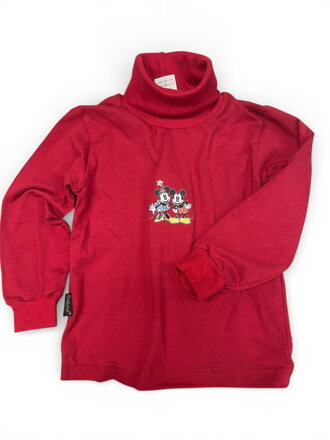 Dívčí červený rolák 104