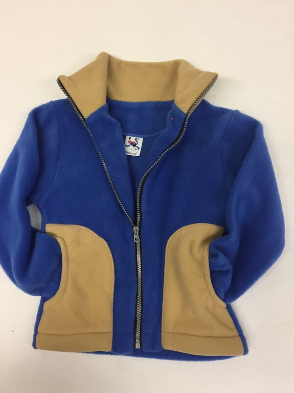 Fleece mikina modrá velikost 110 Fleece mikina modrá velikost 110