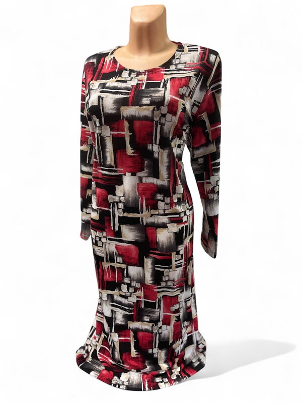 Teplejší šaty červené - VZORA