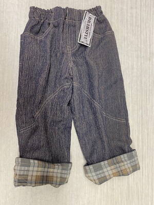 Dětské kalhoty zateplené bavlnou 104