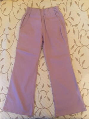 Dívčí letní fialkové kalhoty 116,128