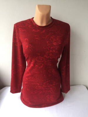 Červený nebo černý dlouhý pulovr GOPE 50,52