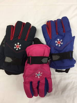 Prstové lyžařské rukavice 3 barvy