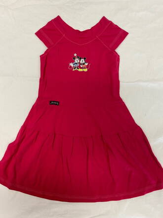 Růžové dívčí šaty 98