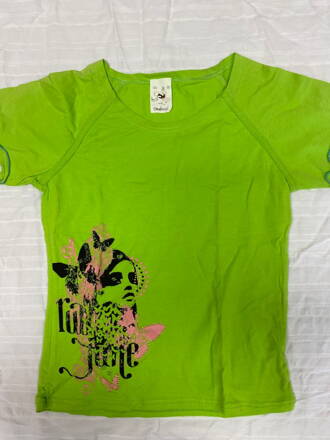 Zelené tričko dívčí krátký rukáv