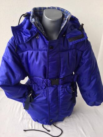 Dívčí zimní kabát s páskem 122-128  Drahstyl