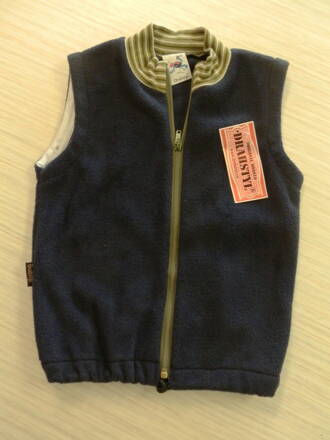Chlapecká fleece vesta  propínací hřejivá  92,98,104,110,116